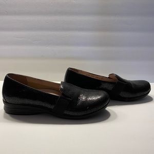 Dansko Women’s Black Patent Slip-On Loafers